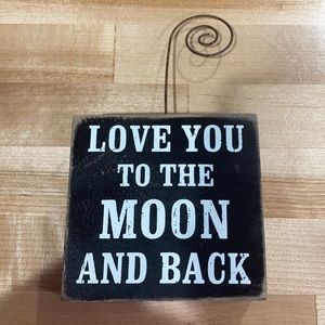 🌙 Love you to the moon and back picture holder